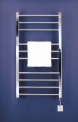 Zehnder Olga Electric Towel Radiator 900 x 480mm - Stainless Steel Mirror