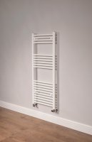 DQ Heating Essential 500 x 600mm Ladder Rail with H+ Element - White Texture