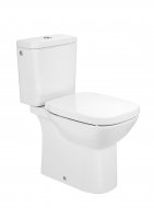 Roca Debba Close-Coupled Rimless Square Toilet with Dual Outlet