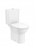 Roca Debba Close-Coupled Rimless Round Toilet with Dual Outlet