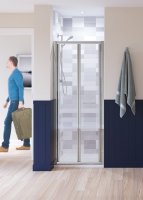 Lakes Semi-Framed 800mm Bi-Fold Shower Door
