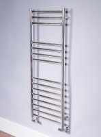 DQ Heating Siena 490 x 400mm Ladder Rail with TEC Element - Polished Stainless