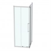 Ideal Standard i.life 800mm Bright Silver Corner Entry Shower Enclosure