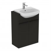 Ideal Standard i.life A 60cm Semi-Countertop Matt Carbon Grey Washbasin Unit
