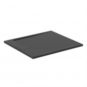 Ideal Standard i.life Ultra Flat S 1000 x 900mm Rectangular Shower Tray with Waste - Jet Black