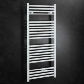 Zehnder Klaro Electric Towel Rail - Electric Simple Immersion 1148 x 600mm - White Ral9016
