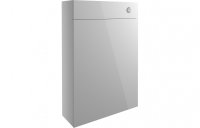 Purity Collection Aurora 600mm Slim Toilet Unit - Light Grey Gloss
