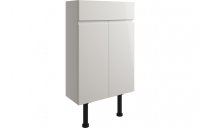 Purity Collection Valento 500mm Slim Basin Unit - Pearl Grey Gloss