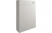 Purity Collection Valento 600mm Slim Toilet Unit - Pearl Grey Gloss