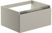 Purity Collection Carina 600mm 1 Drawer Wall Hung Basin Unit (No Top) - Latte