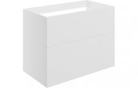 Purity Collection Statura 790mm Wall Hung 2 Drawer Basin Unit (No Top) - Matt White
