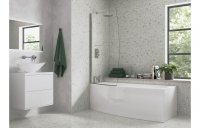 Purity Collection Space Saver Bath Screen - Chrome