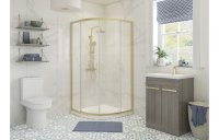 Purity Collection Classica 800mm 2 Door Quadrant - Brushed Brass
