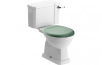 Purity Collection Chateau Close Coupled Toilet & Sage Green Soft Close Seat