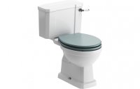 Purity Collection Chateau Close Coupled Toilet & Sea Green Wood Effect Seat