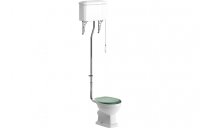 Purity Collection Chateau High Level Toilet & Sage Green Soft Close Seat