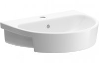Purity Collection Blossom 555x435mm 1 Tap Hole Semi Recessed Basin