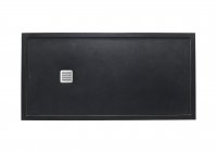 Roca Terran Extra-Slim 1000x700mm Black Anti-Slip Shower Tray with Frame