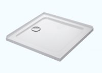 Mira Flight Low 800 x 800mm Square Shower Tray with 2 Upstands