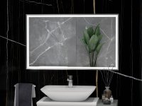 RAK Picture Square 600x1000mm Led Illuminated Mirror - Chrome