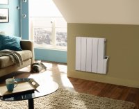 Zehnder Alura Electric Radiator 575 x 1177mm - White Ral9010 Electric Simple Immersion With Factory Fitted Digital Controls