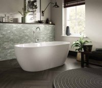 The White Space Senna Freestanding Double Ended Bath - 1800mm x 750mm