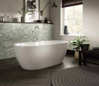 The White Space Senna 1655 x 750mm Freestanding Double Ended Bath