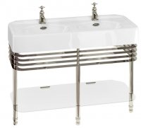 Arcade 121cm Double Basin with Wash Stand