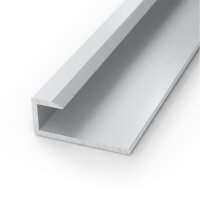 Zest Aluminium End Caps 2600mm x 6mm x 18mm For Use with 5mm Panels - Silver