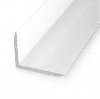 Zest Aluminium External Corner 600mm x 12mm x 14mm For Use with 5mm Panels - White