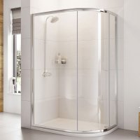 Roman Showers Haven One Door Offset Quadrant Shower Enclosure - 1200mm X 900mm