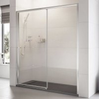Roman Showers Haven Level Access Sliding Shower Door - 1000mm Wide - Left Handed