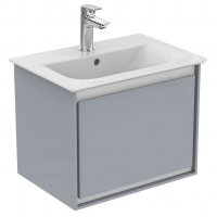 Ideal Standard Connect Air 500mm Vanity Unit (Gloss Grey with Matt White Interior)