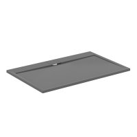 Ideal Standard i.life Ultra Flat S 1400 x 900mm Rectangular Shower Tray with Waste - Concrete Grey