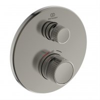 Ideal Standard Ceratherm Navigo Built-In Round Thermostatic 1 Outlet Silver Storm Shower Mixer