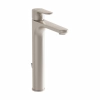 Vitra Root Tall Basin Mixer with Pop-up Waste - Brushed Nickel