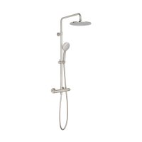 Vado Individual Showering Solutions Adjustable Round Thermostatic Shower Column - Brushed Nickel