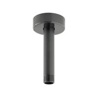 Vado Individual Showering Solutions Fixed Head Ceiling Mounting Shower Arm - Brushed Black 100mm (4")