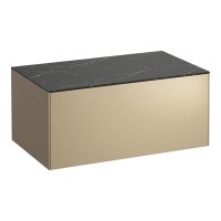 Laufen Sonar 800mm Gold & Nero Marquina Drawer Element without Cutout