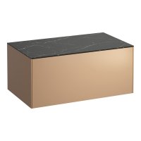 Laufen Sonar 800mm Copper & Nero Marquina Drawer Element without Cutout