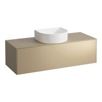 Laufen Sonar 1200mm Gold (Lacquered) Drawer Element with Centre Cutout