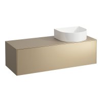 Laufen Sonar 1200mm Gold (Lacquered) Drawer Element with Right Cutout