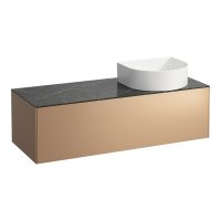 Laufen Sonar 1200mm Copper & Nero Marquina Drawer Element with Right Cutout