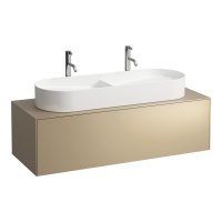 Laufen Sonar 1200mm Gold (Lacquered) Drawer Element with Centre Cutout