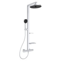 Ideal Standard Ceratherm ALU+ Shower System with Exposed Shower Mixer - Silver