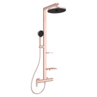 Ideal Standard Ceraflow ALU+ Shower System with Exposed Single Lever Shower Mixer - Rose