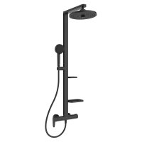 Ideal Standard Ceraflow ALU+ Shower System with Exposed Single Lever Shower Mixer - Silk Black