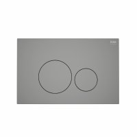 RAK Ecofix Flush Plate With Round Push Button - Matt Grey