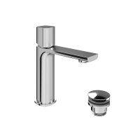 Vado Cameo Leverless Mono Basin Mixer for Low Pressure System with Waste - Chrome