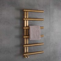 Zehnder Studio Collection Chime Towel Warmer 1000 x 500mm - Brushed Brass